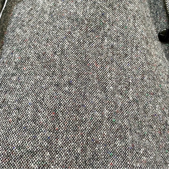 Irish BOYFRIEND BLAZER REAL MAGEED Donegal tweed wool blazer W equestrian vibe - Picture 14 of 16